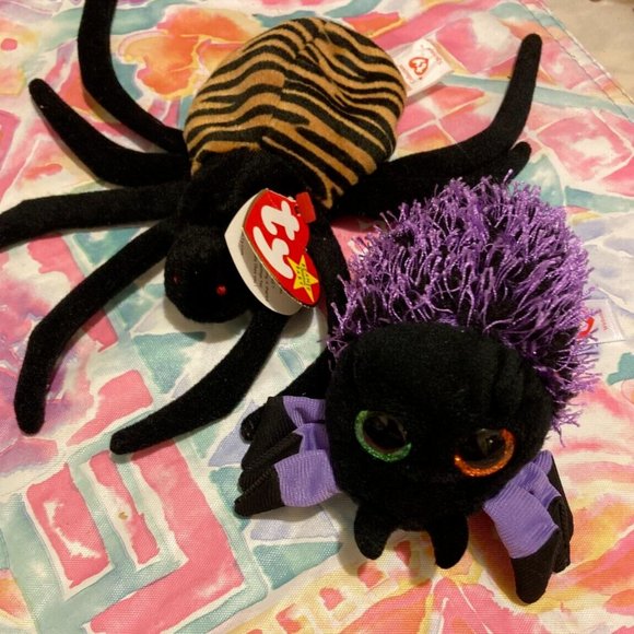 Ty beanbag babies Webster & Spinner baby spiders lot of 2 - Picture 5 of 12
